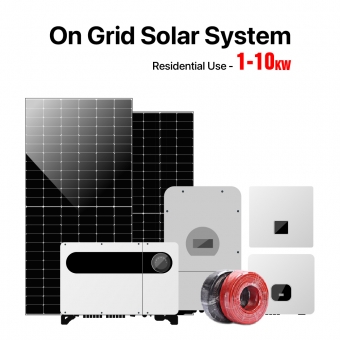 1-10KW Residential Use On Grid Solar System 