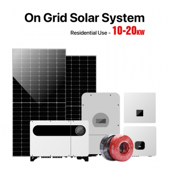 10-20KW Residential Use On Grid Solar System 